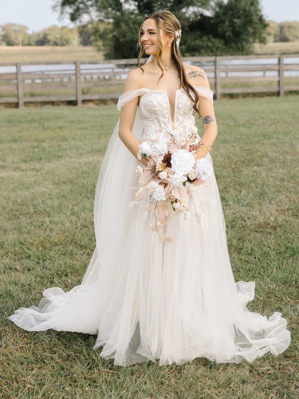 David’s Bridal Galina Signature Bodysuit Wedding Dress